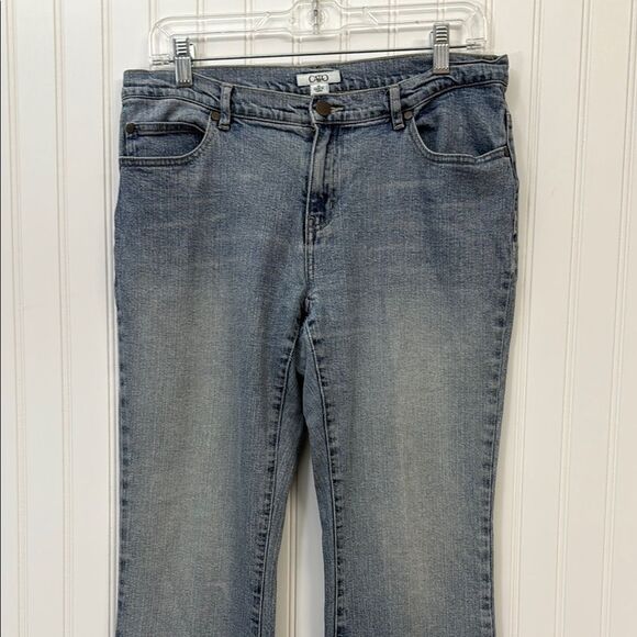 Cato Boot Cut Slightly Flared Classic Blue Denim Jeans Size 10 - Picture 2 of 8